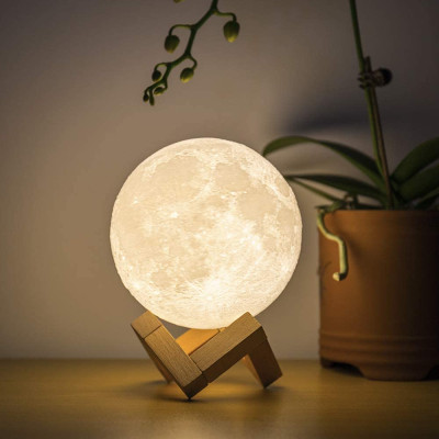 20CM 3D MOON LAMP with Remote & Touch Sensor